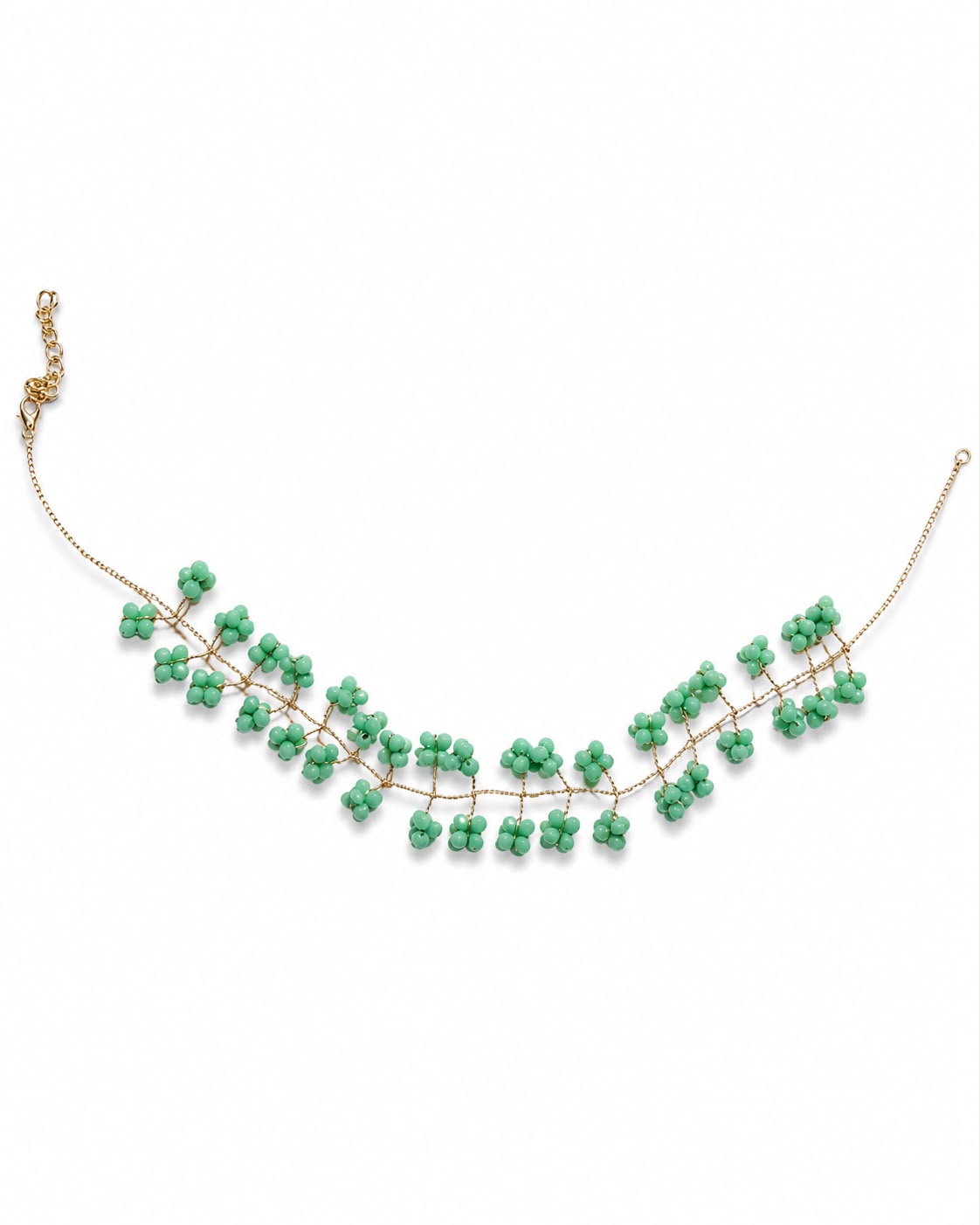 Choker Floral Verde