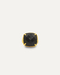 Anillo Dorado Madurei Onix negro
