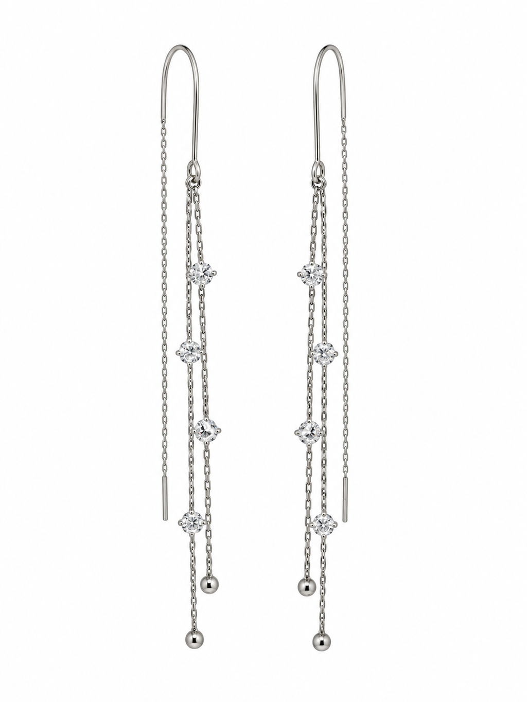 Pendientes Adare Plateado