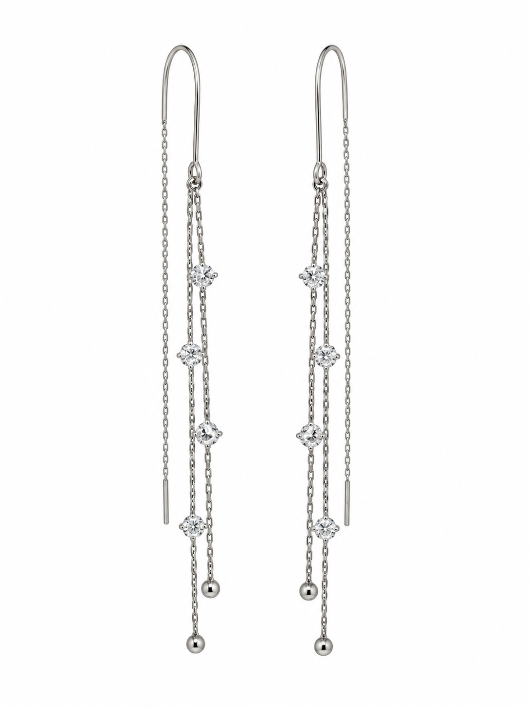 Pendientes Adare Plateado