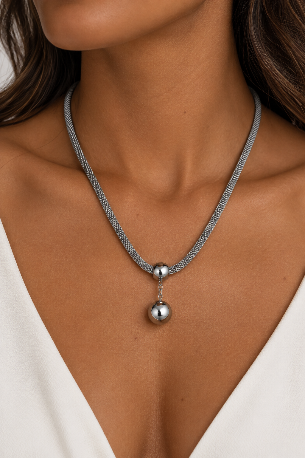 Collar Malahide Plateado