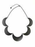 Collar Mooncoin Plateado